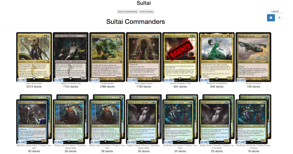 Sultai Commanders