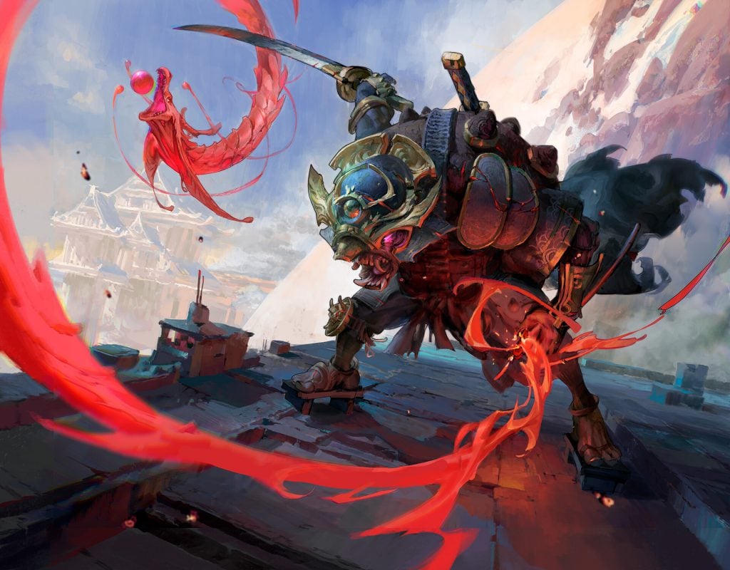 Background image for Kamigawa: Neon Dynasty Set Review – Red