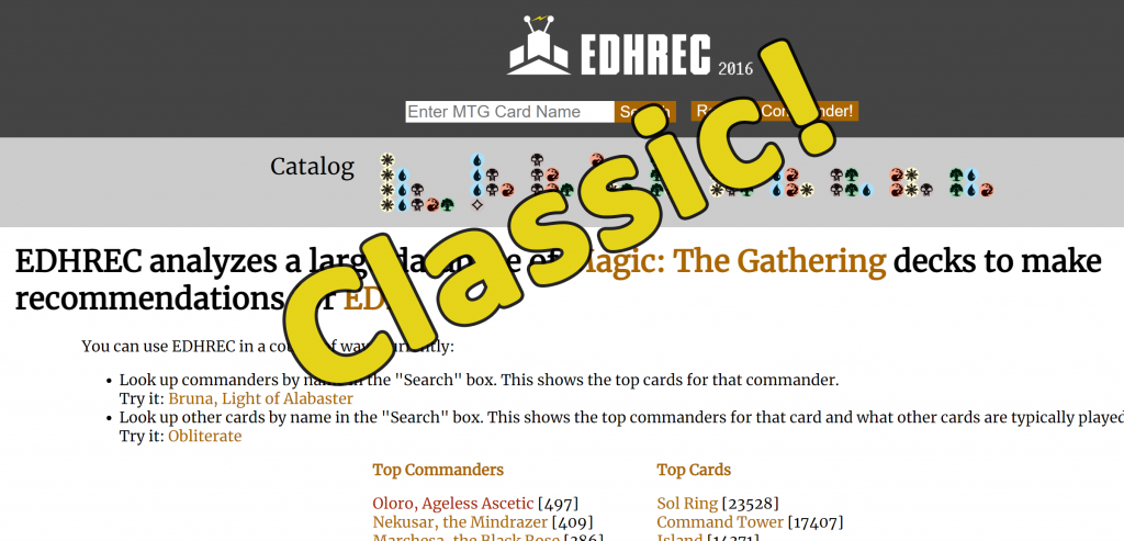 Background image for EDHREC Launches EDHREC Classic!