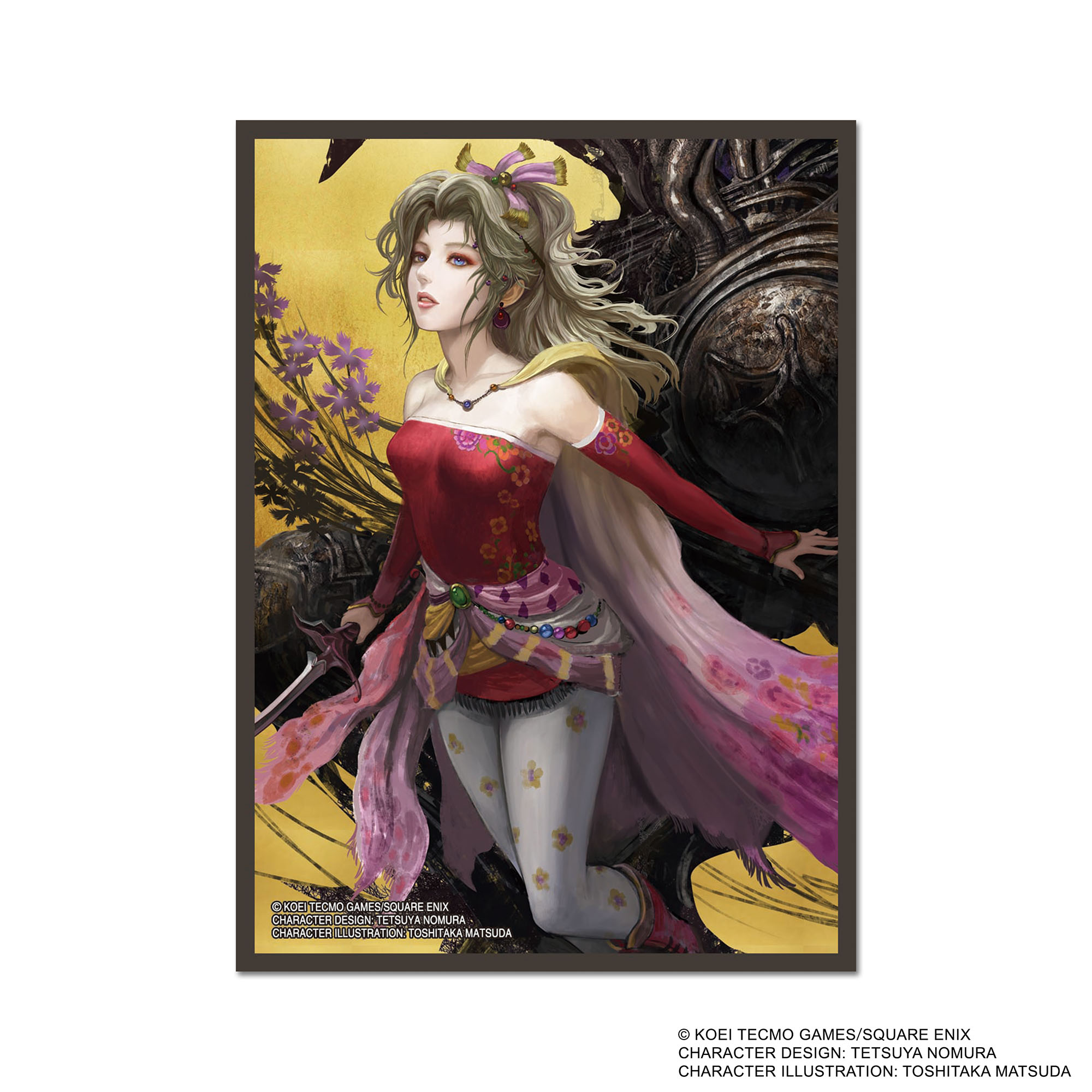 A Final Fantasy sleeve, illustrated by Toshitaka Matsuda with a design created by Tetsuya Nomura, to be sold at the Square Enix booth at MagicCon: Las Vegas. 