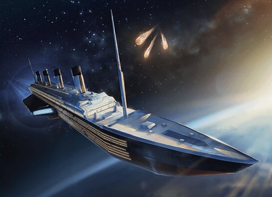 RMS Titanic. Illustrated by Henry Peters. Image credit: Wizards of the Coast