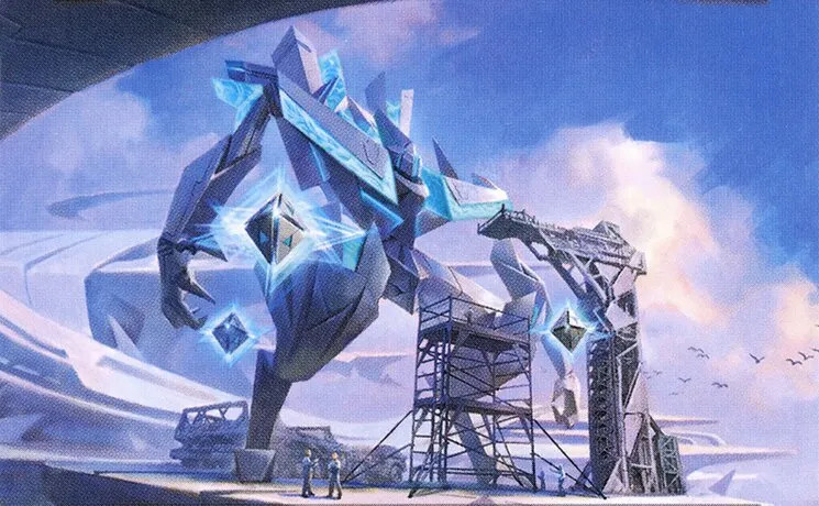 Shorikai, Genesis Engine. Illustrated by Wisnu Tan. Image credit: Wizards of the Coast