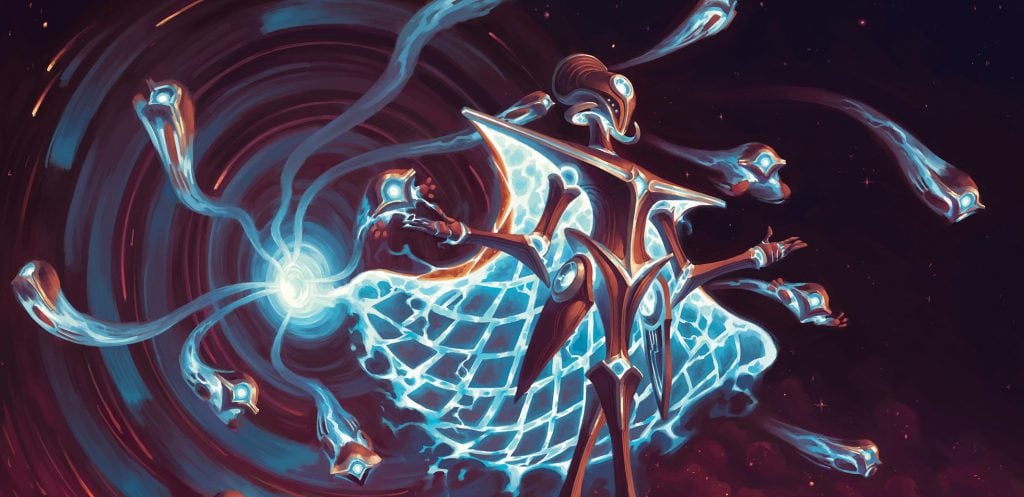 Background image for Two-Headed Giant Deck Tech - Mm'menon, Uthros Exile & Szarel, Genesis Shepherd