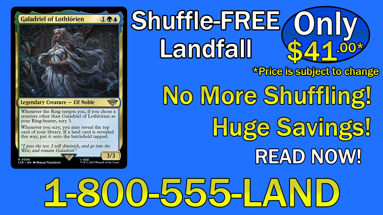 $40 Shuffle-Free Landfall Commander Deck Tech