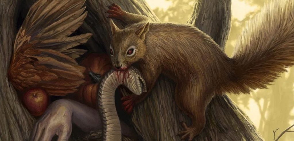 Background image for Ravenous Squirrel Pauper Commander Deck Tech