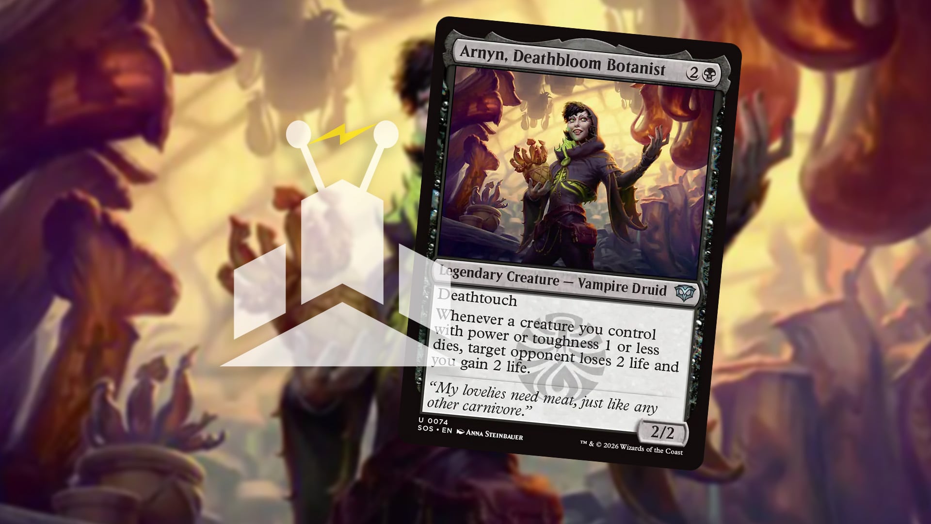 Background image for Creatures, Lands, and Nothing Else, With Arnyn, Deathbloom Botanist
