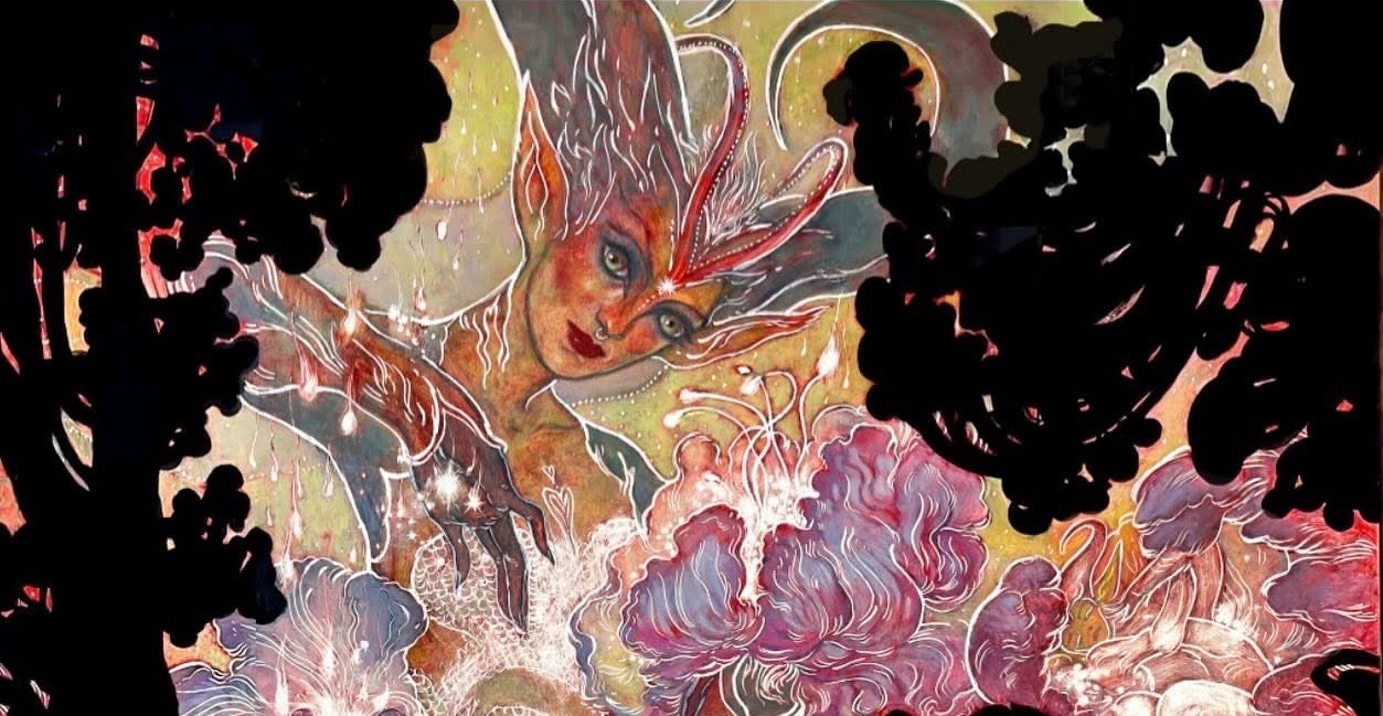 Background image for Rebuilding Alela, Cunning Conqueror With Lorwyn Eclipsed