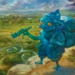 The featured art for the most played cards with changeling in Commander is Changeling Wayfinder by Quintin Gleim