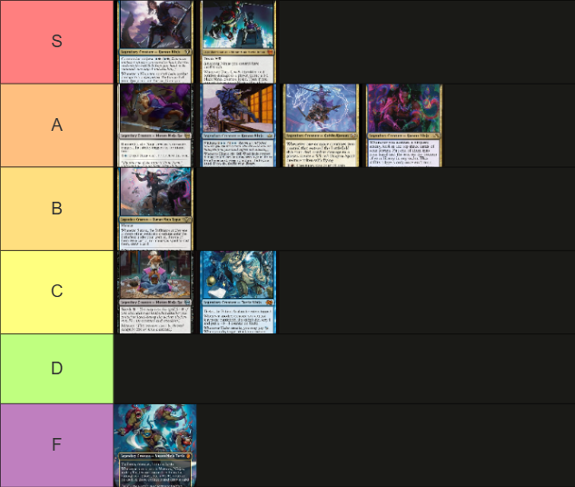 Tier ranking of every Ninja Typal commander