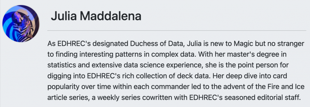 julia bio embed for fire ice maths page