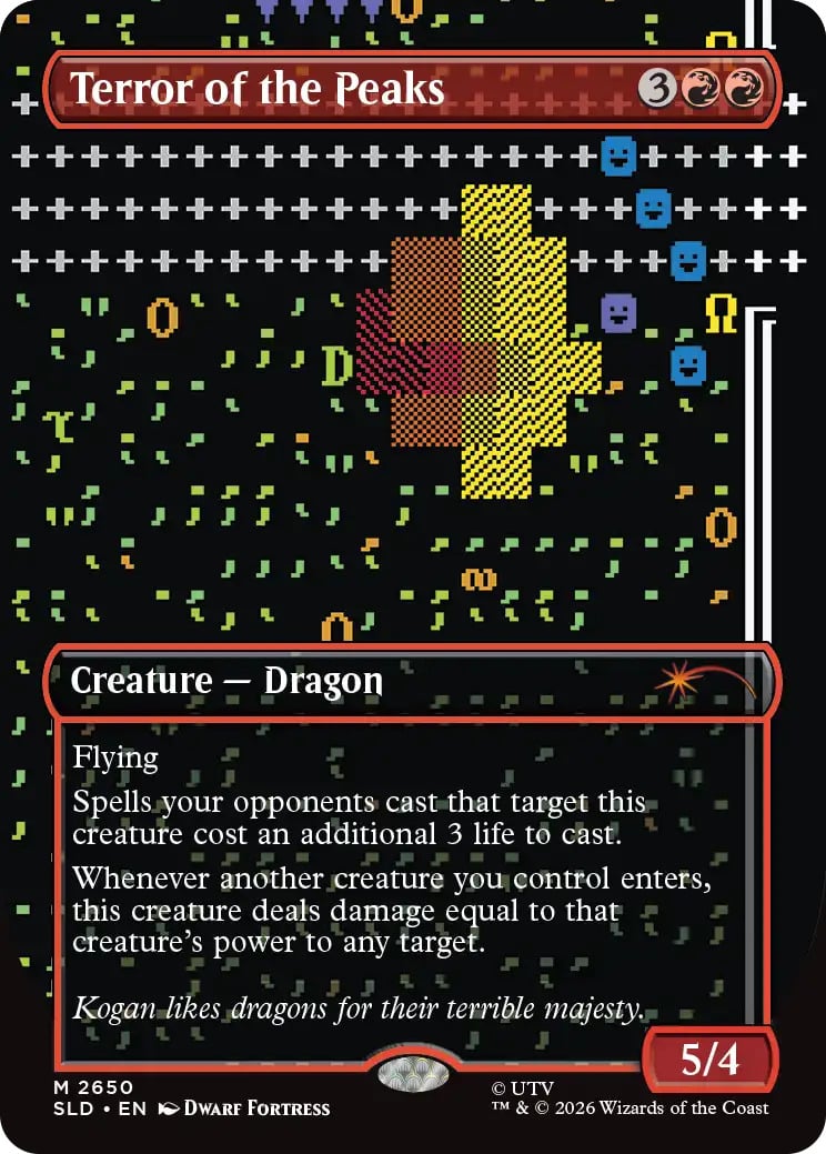 Terror of the Peaks. Image credit: Wizards of the Coast and UTV