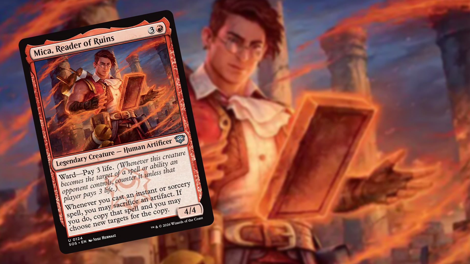 Background image for Copying Spells With Mica, Reader of Ruins in Commander