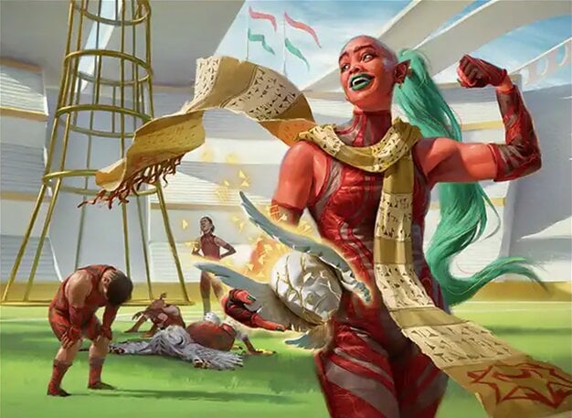 Background image for Making Copies With Aziza, Mage Tower Captain in Commander
