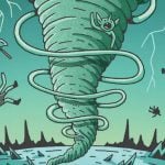 Goblin Storm's storm counter. Illustrated by Wizard of Barge. Image credit: Wizards of the Coast
