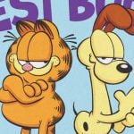 Garfield and Odie, Best Buds, a reskin of Rin and Seri, Inseparable. Art by Gregg Schigiel. Image credit: Wizards of the Coast and Paws, Inc.