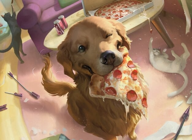 Background image for A Commander Deck Tech on Lucky, the Pizza Dog