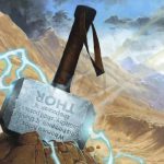 Mjölnir, Hammer of Thor. Illustrated by Wayne Reynolds. Image credit: Wizards of the Coast and Marvel