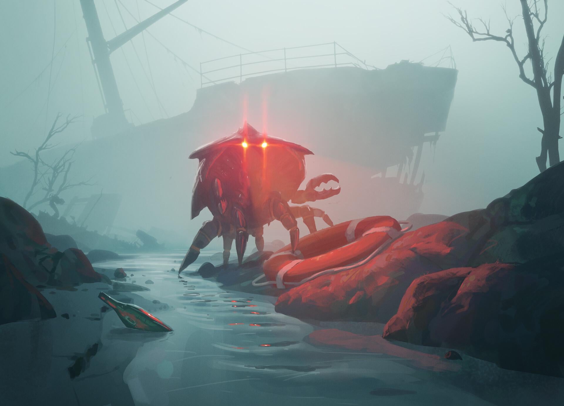 Crab Twin: Building Red Death, Shipwrecker