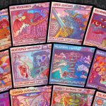 Some of the cards with alternate art from Secret Lair Commander Deck: Odds and Ends. Illustrated by Ricardo Cavolo. Image credit: Wizards of the Coast