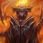 Sauron, the Dark Lord. Illustrated by Kieran Yanner. Image credit: Wizards of the Coast and Middle-Earth Enterprises