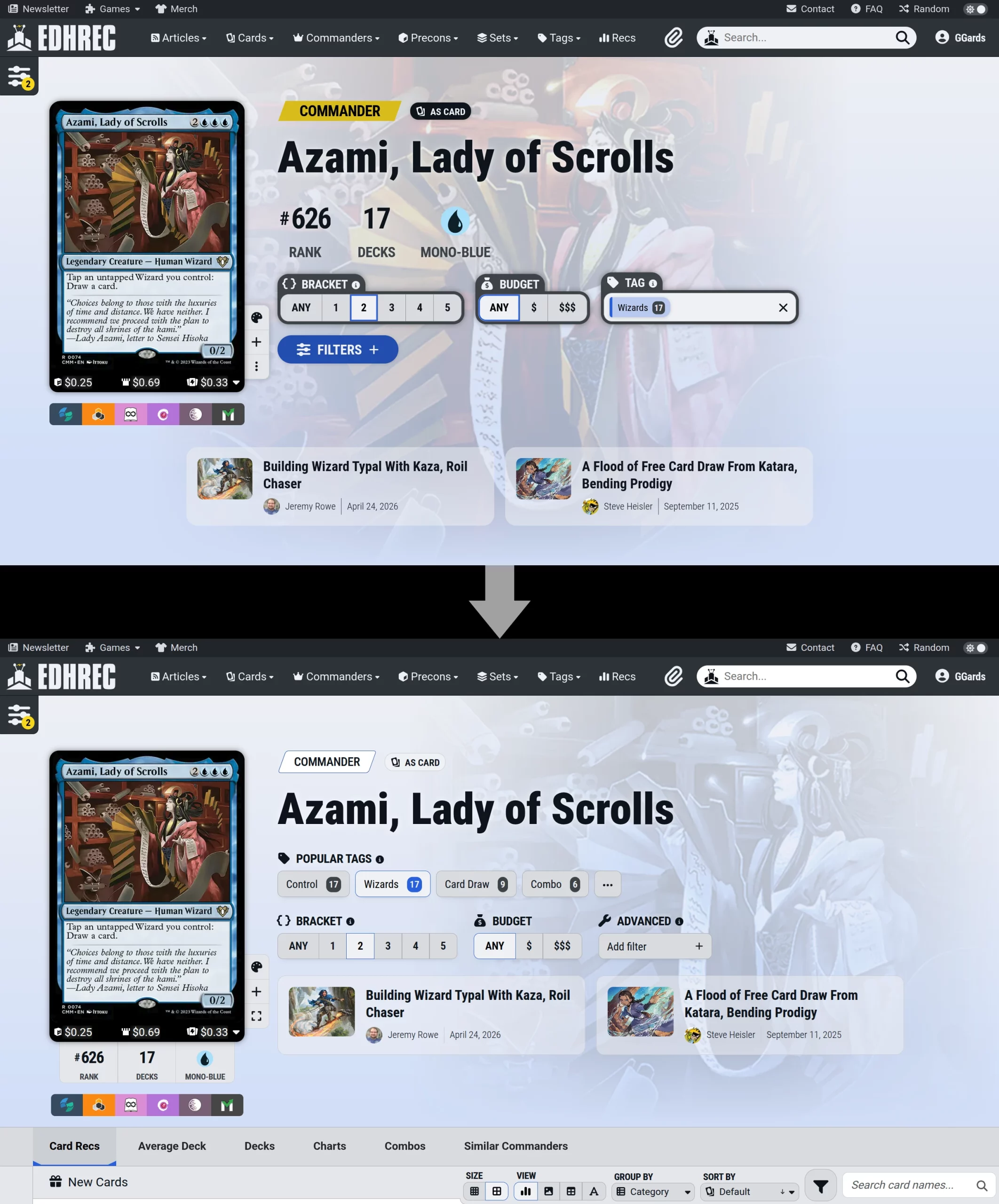 Redesign: Tag Changes