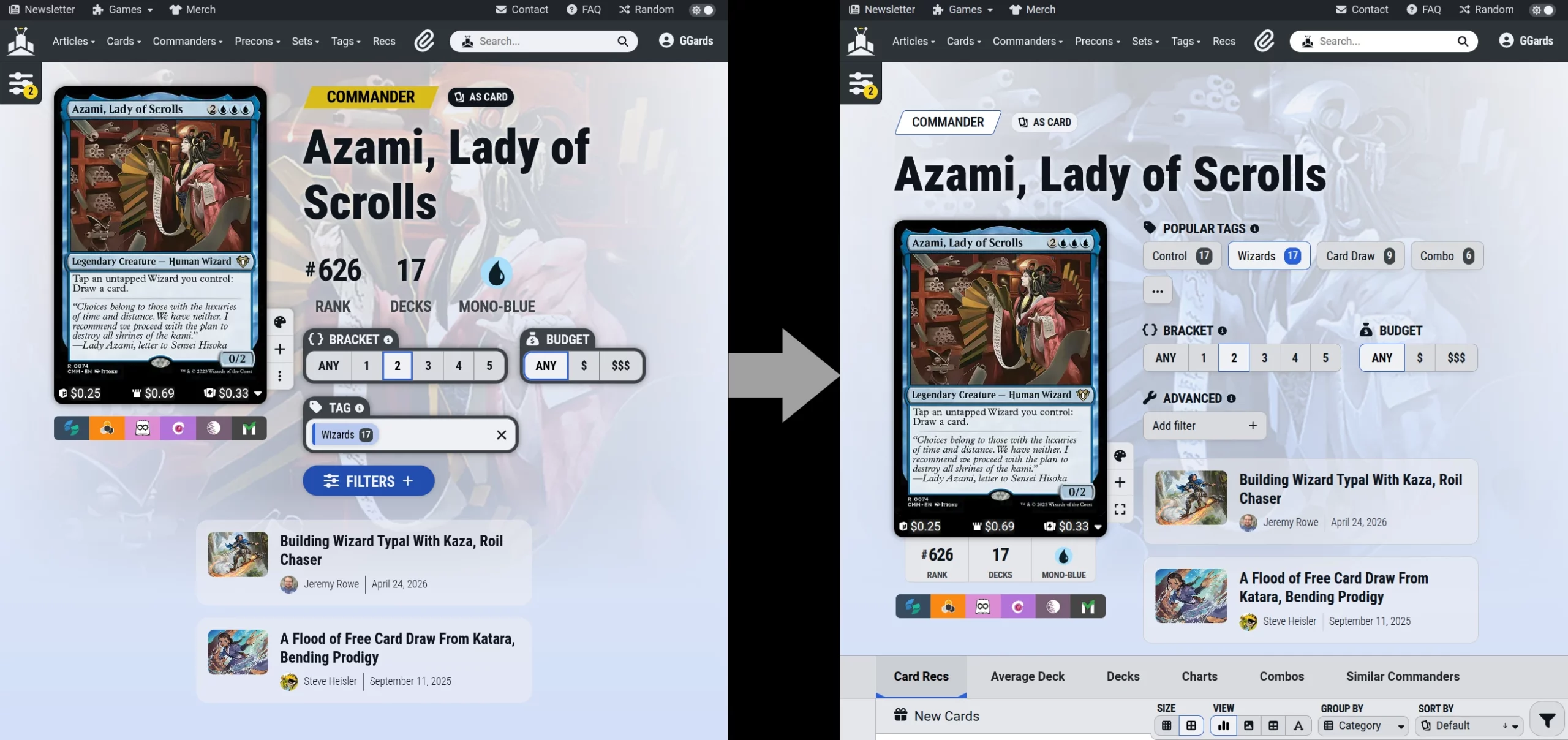 Redesign: Layout Changes
